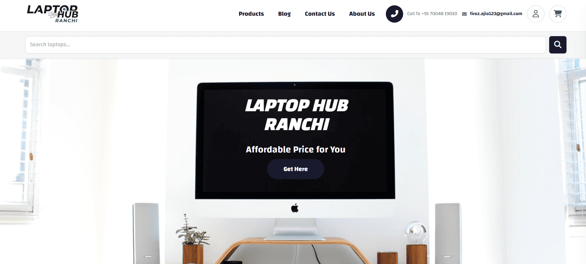 Laptop Hub Ranchi Storefront Preview